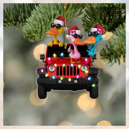 Duck Duck Jeep Off Road Truck Personalized Ornament Gift For Jeep Lovers   Jeep Christmas Ornament