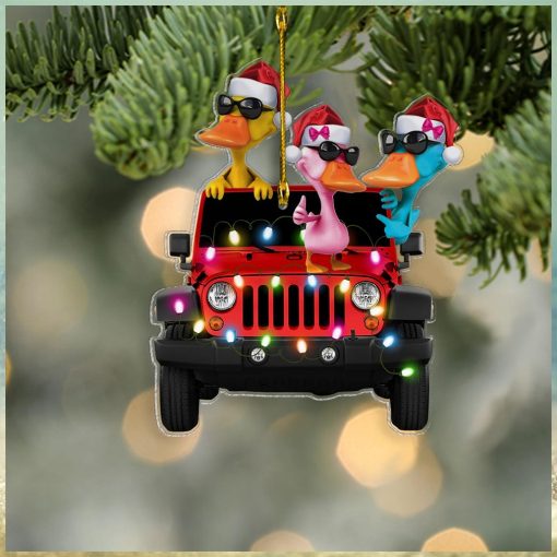 Duck Duck Jeep Off Road Truck Personalized Ornament Gift For Jeep Lovers   Jeep Christmas Ornament