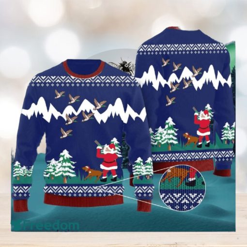 Duck Hunting Christmas Woven Ugly 3D Sweater For Thanksgiving