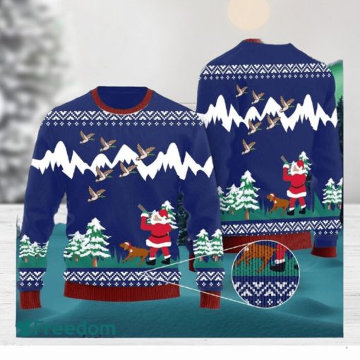 Duck Hunting Christmas Woven Ugly 3D Sweater For Thanksgiving