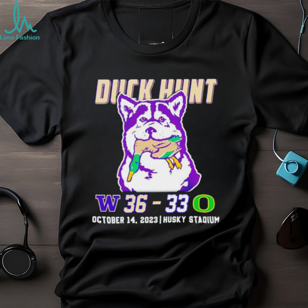 Duck hunt Washington Huskies 36 33 Oregon Ducks October 14 2023 shirt Duck hunt Washington Huskies 36 33 Oregon Ducks October 14 2023 shirt