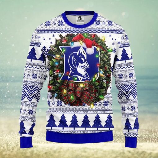 Duke Blue Devils Christmas Ugly Sweater 3D Christmas Xmas Sweater