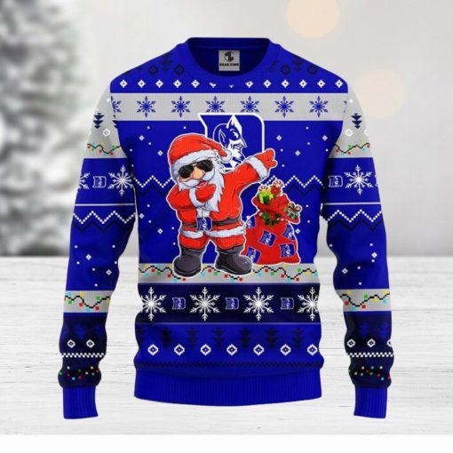 Duke Blue Devils Dabbing Santa Claus Christmas Ugly Sweater 3D Christmas Xmas Sweater