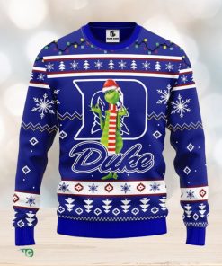 Duke Blue Devils Funny Grinch Christmas Ugly Sweater Sport Christmas Gift Ideas