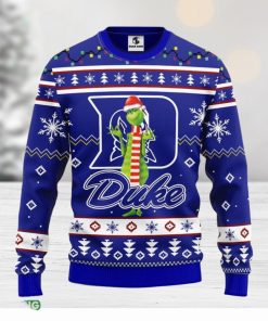 Duke Blue Devils Funny Grinch Christmas Ugly Sweater Sport Christmas Gift Ideas