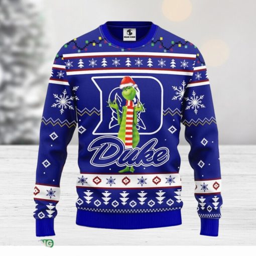 Duke Blue Devils Funny Grinch Christmas Ugly Sweater Sport Christmas Gift Ideas