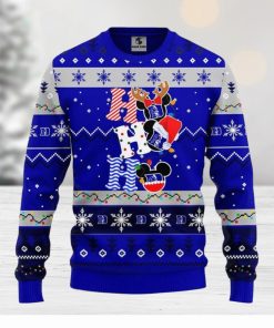 Duke Blue Devils Hohoho Mickey Christmas Ugly Sweater Sport Christmas Gift Ideas