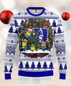 Duke Blue Devils Minion Christmas Ugly 3D Xmas Sweater Christmas Gift For Fans