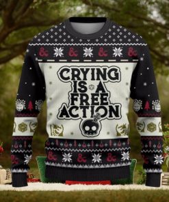 Dungeons Dragons Crying Christmas Sweater