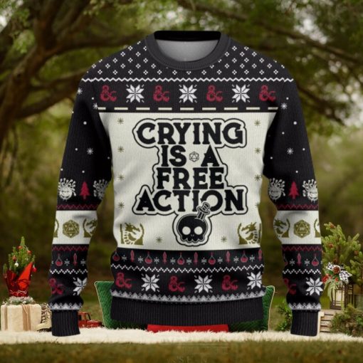 Dungeons Dragons Crying Christmas Sweater