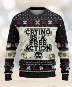 Dungeons Dragons Crying Christmas Sweater