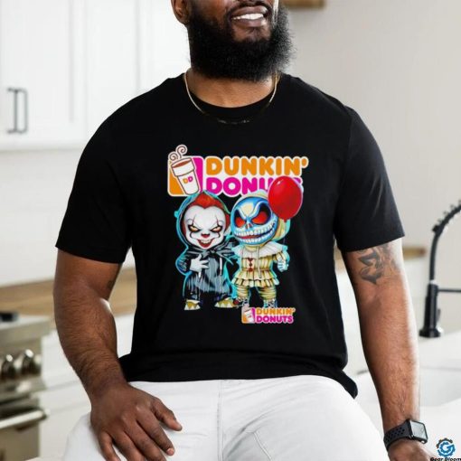 Dunkin’ Donuts Pennywise and Jack Skellington shirt