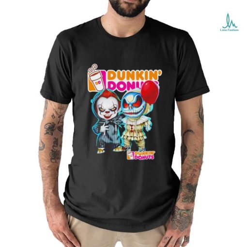 Dunkin’ Donuts Pennywise and Jack Skellington shirt
