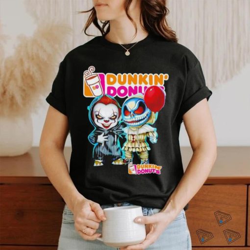 Dunkin’ Donuts Pennywise and Jack Skellington shirt