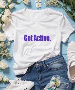 Dwayne taylor jr wearing get active 2023 shirt