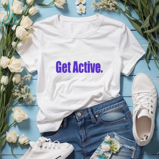 Dwayne taylor jr wearing get active 2023 shirt