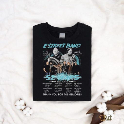 E Street Band And Bruce Springsteen 52 Years 1972 2024 Memories T Shirt