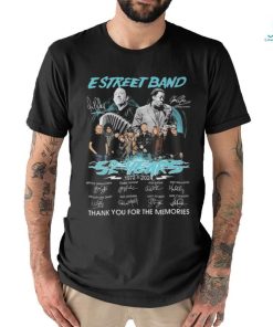 E Street Band And Bruce Springsteen 52 Years 1972 2024 Memories T Shirt