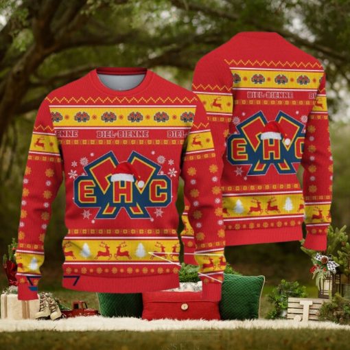 EHC Biel Vacation National League Und Swiss League 3D Ugly Christmas Sweaters For Fans Gift