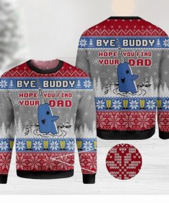 ELF bye buddy hope you find your dad Cozy Ugly AOP Sweater For Xmas