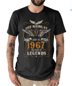Eagle Legends Were Born In 1967 Life Begins At 57 shirt
