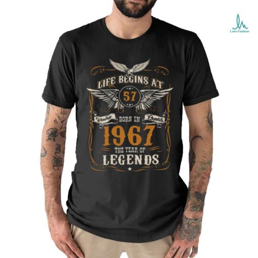 Eagle Legends Were Born In 1967 Life Begins At 57 shirt