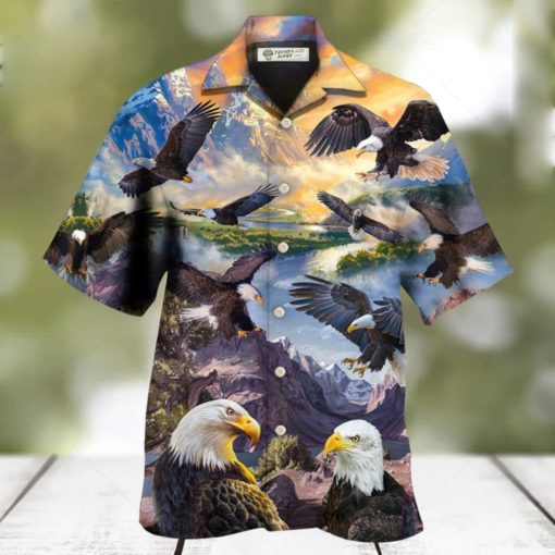 Eagle Spread Wings To The Sky Style Hawaiian Shirt