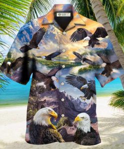 Eagle Spread Wings To The Sky Style Hawaiian Shirt