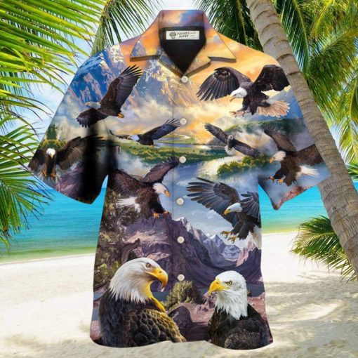 Eagle Spread Wings To The Sky Style Hawaiian Shirt