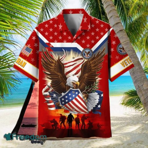 Eagle Traditional US Marine Corps Hawaiian Shirt For Men Veteran