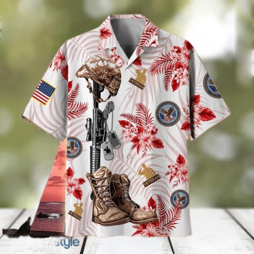 Eagle’s presence symbolizes liberty US Veteran Honoring All Who Served Veteran Hawaiian Shirt