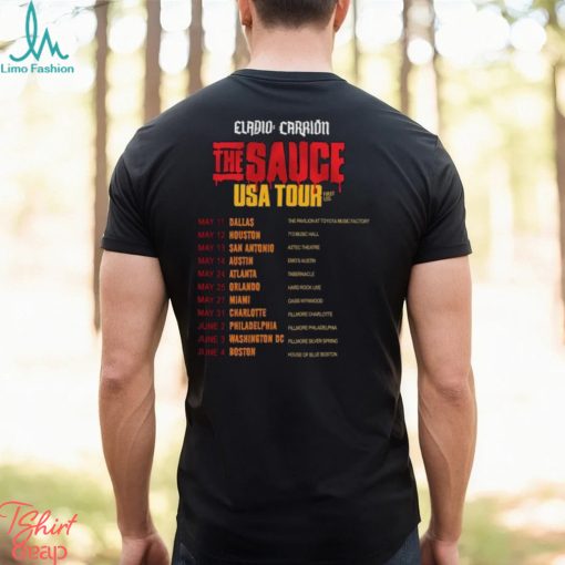 Eladio Carrion The Sauce USA Tour Merch, Rapper Eladio Carrion 2023 Concert Shirt, Eladio Carrion Tour Dates 2023 Shirt