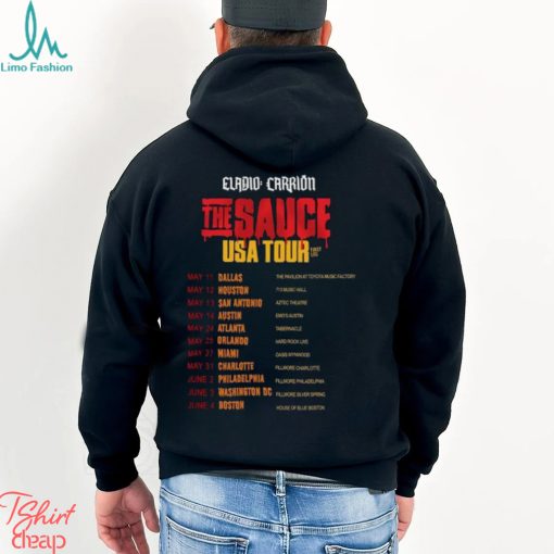 Eladio Carrion The Sauce USA Tour Merch, Rapper Eladio Carrion 2023 Concert Shirt, Eladio Carrion Tour Dates 2023 Shirt