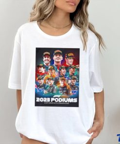 Eleven drivers have stood on the podiums in 2023 shirt