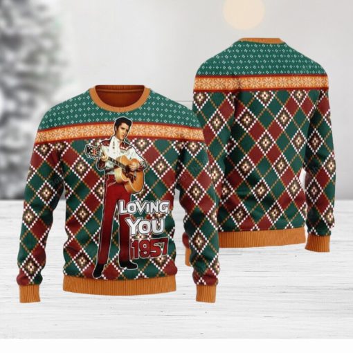 Elvis ‘Loving You’ 1957 Christmas Ugly Sweater For Men And Women Gift Hoidays