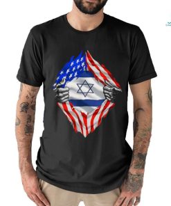 Eric Rubin Usa Israel Flag American Israeli Roots Jewish shirt