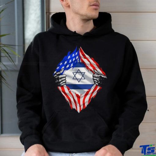 Eric Rubin Usa Israel Flag American Israeli Roots Jewish shirt