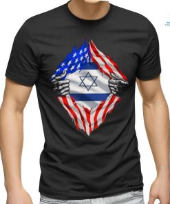 Eric Rubin Usa Israel Flag American Israeli Roots Jewish shirt