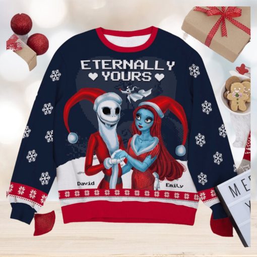 Eternally Yours, Couple Gift, Personalized Knitted Ugly Sweater