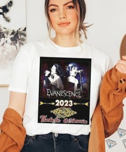 Evanescence 2023 thanks for the memories shirt