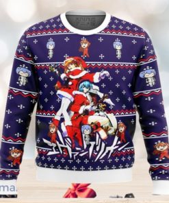 Evangelion Holiday Ugly Sweater Christmas Style Gift For Men And Women