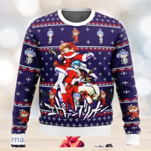 Evangelion Holiday Ugly Sweater Christmas Style Gift For Men And Women