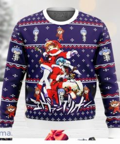 Evangelion Holiday Ugly Sweater Christmas Style Gift For Men And Women