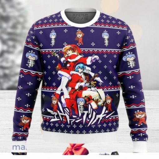 Evangelion Holiday Ugly Sweater Christmas Style Gift For Men And Women