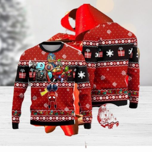 Evengers Pokemon Marvel Woolen Ugly Christmas Sweater Nice Gift For Everyone