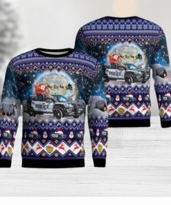 Everett Police Department 2016 Ford Police Interceptor Utility SUV Christmas AOP Ugly Sweater Gift For Christmas