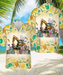 Excavator Easter Hawaiian Shirt