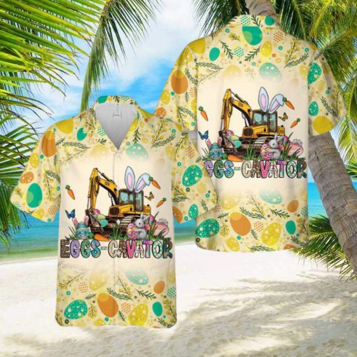 Excavator Easter Hawaiian Shirt