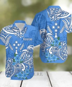 FSM Kosrae State Hawaiian Shirt Polynesian Floral Tribal