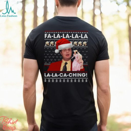 Fa La La La La La La Ca Ching Dwight Schrute Christmas Vintage shirt